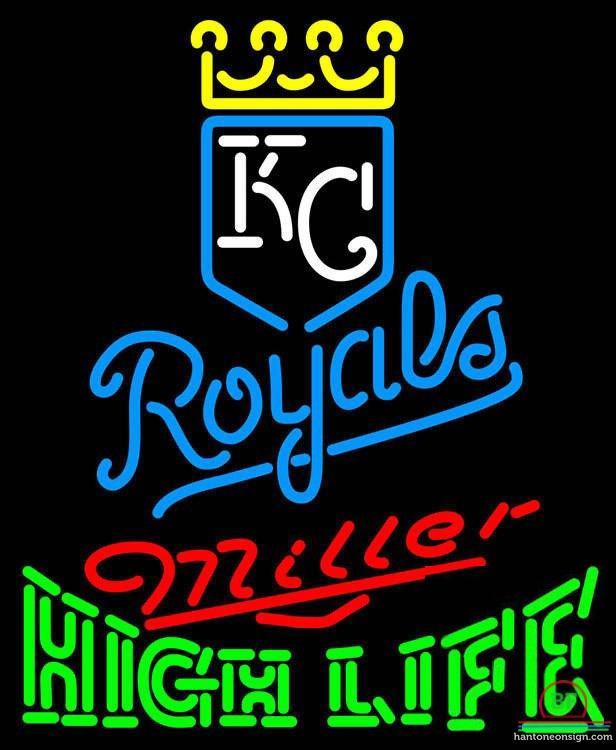 Custom Miller High Life Kansas City Royals Neon Sign MLB Teams Neon Light