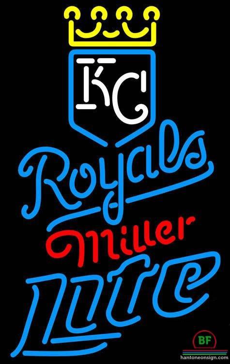Custom Miller Lite Kansas City Royals Neon Sign MLB Teams Neon Light