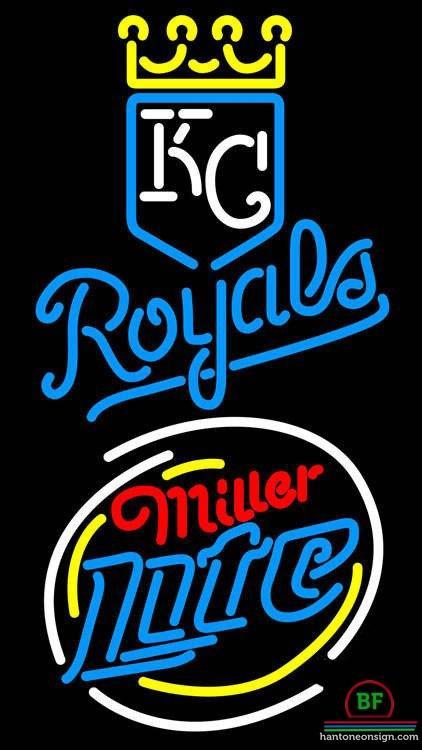 Custom Miller Lite Kansas City Royals Neon Sign MLB Teams Neon Light
