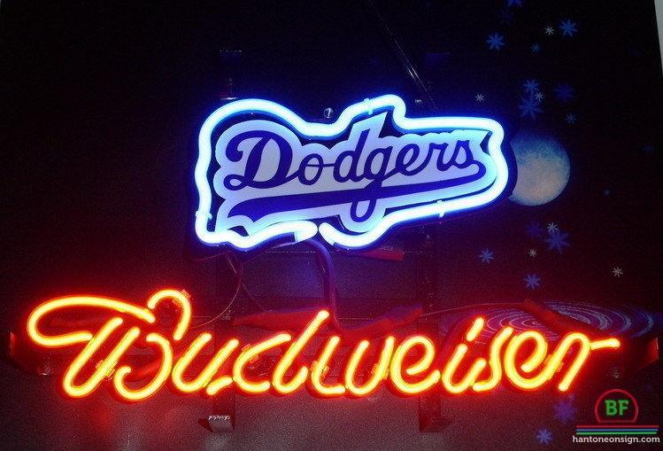 Custom Budweiser Los Angeles Dodgers Neon Sign MLB Teams Neon Light