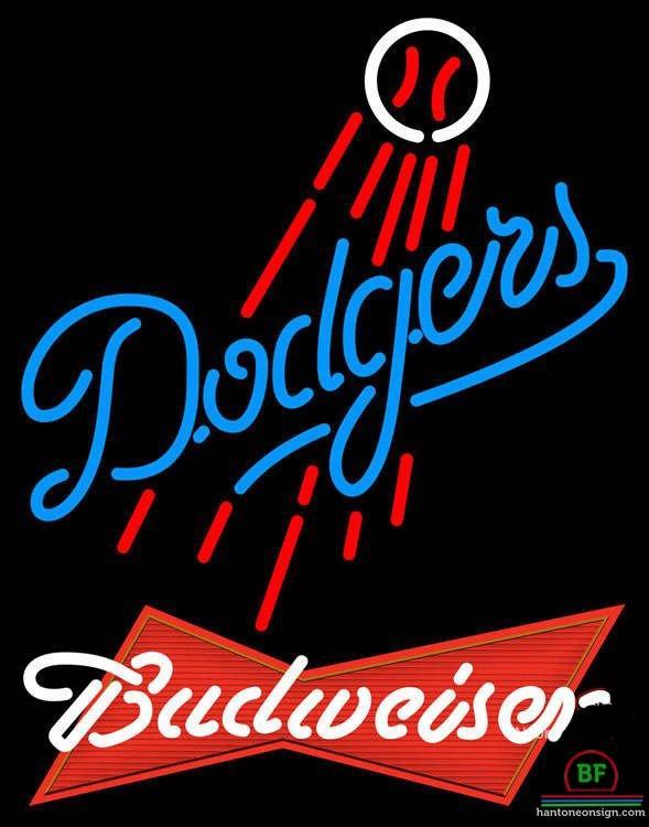 Custom Budweiser Los Angeles Dodgers Neon Sign MLB Teams Neon Light