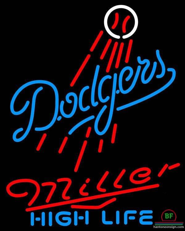 Custom Miller High Life Los Angeles Dodgers Neon Sign MLB Teams Neon Light