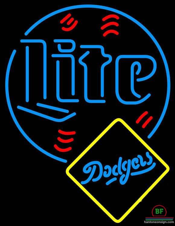 Custom Miller Lite Los Angeles Dodgers Neon Sign MLB Teams Neon Light