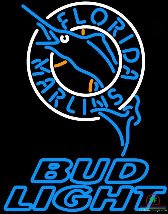 Custom Bud Light Florida Miami Marlins Neon Sign MLB Teams Neon Light