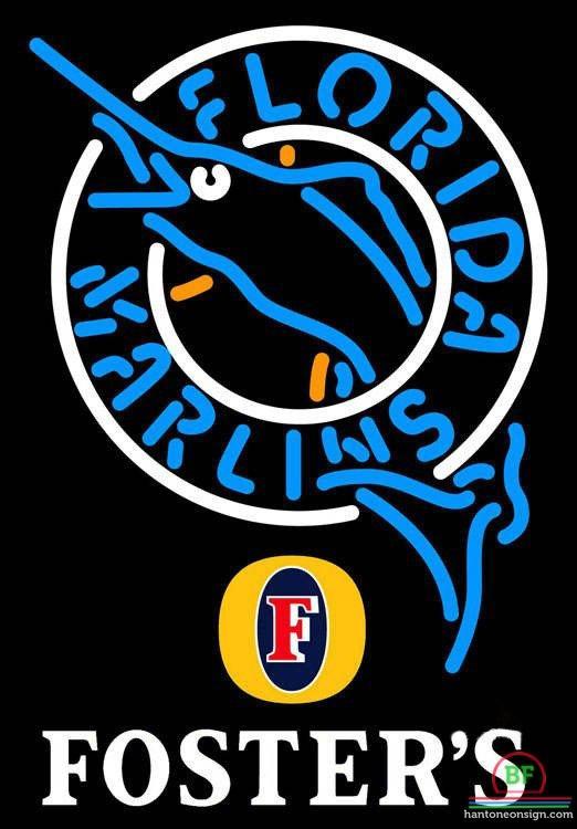 Custom Fosters Florida Miami Marlins Neon Sign MLB Teams Neon Light