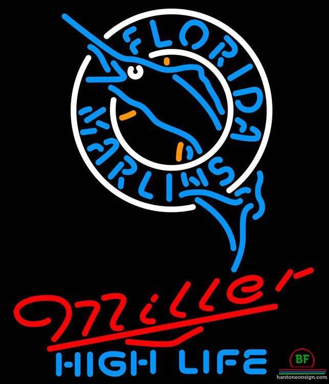 Custom Miller High Life Florida Miami Marlins Neon Sign MLB Teams Neon Light