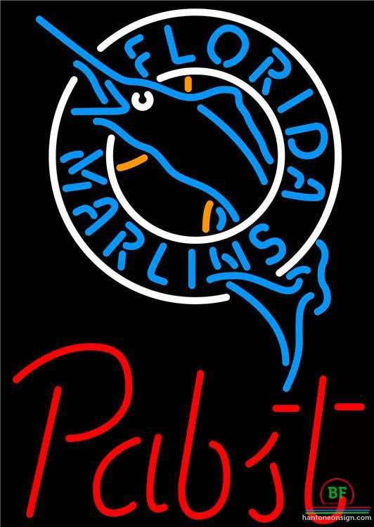 Custom Pabst Florida Miami Marlins Neon Sign MLB Teams Neon Light
