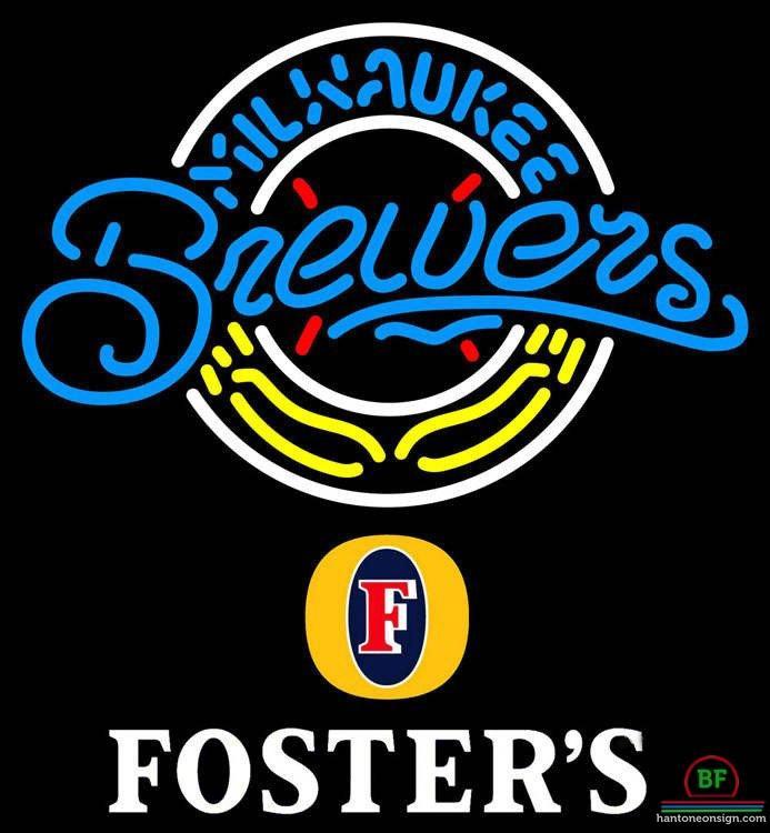 Custom Fosters Milwaukee Brewers Neon Sign MLB Teams Neon Light
