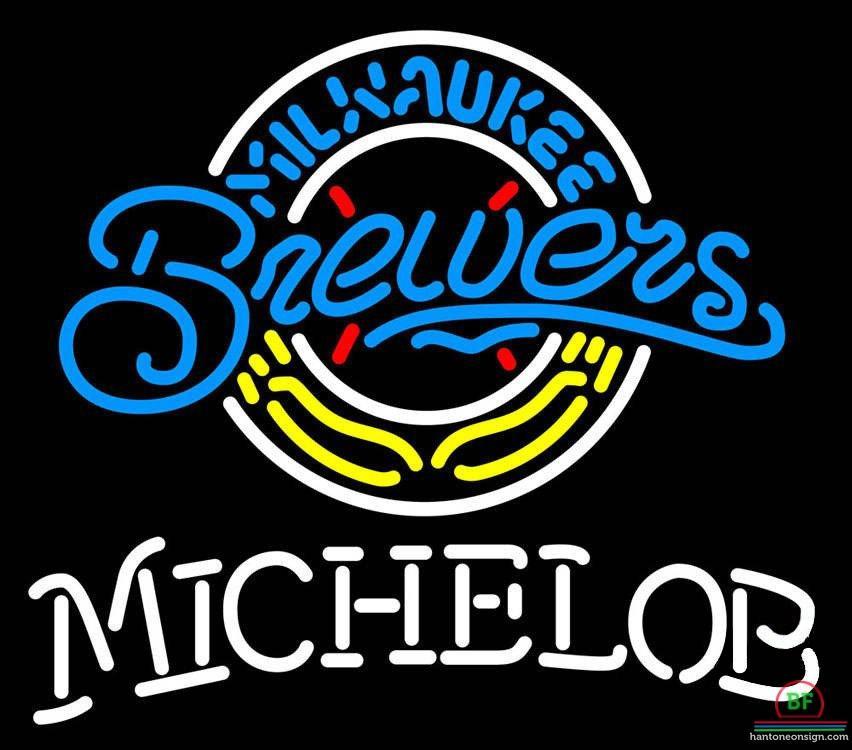 Custom Michelob Milwaukee Brewers Neon Sign MLB Teams Neon Light