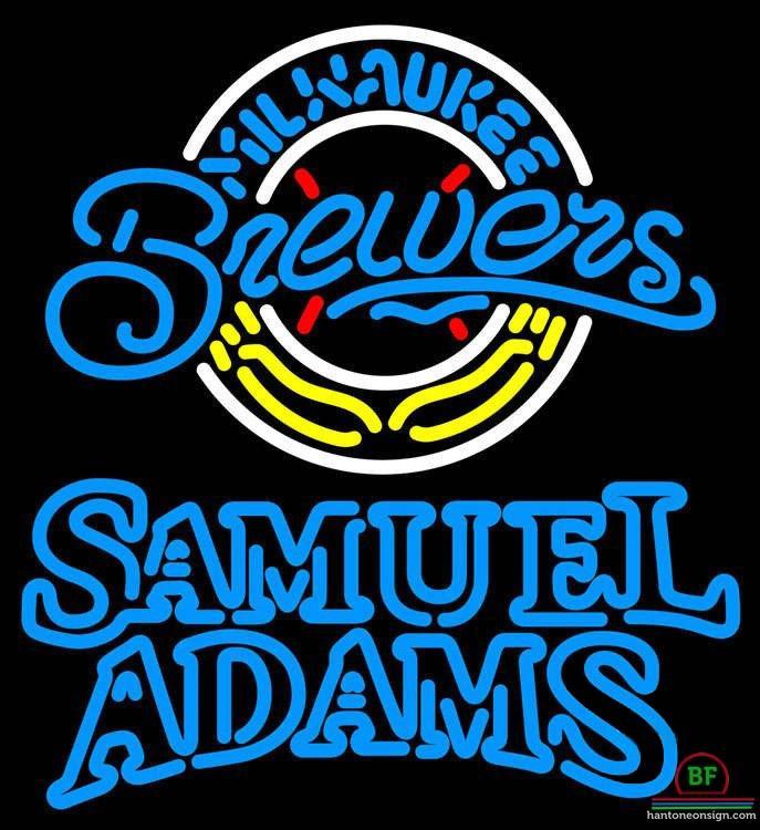 Custom Samuel Adams Milwaukee Brewers Neon Sign MLB Teams Neon Light