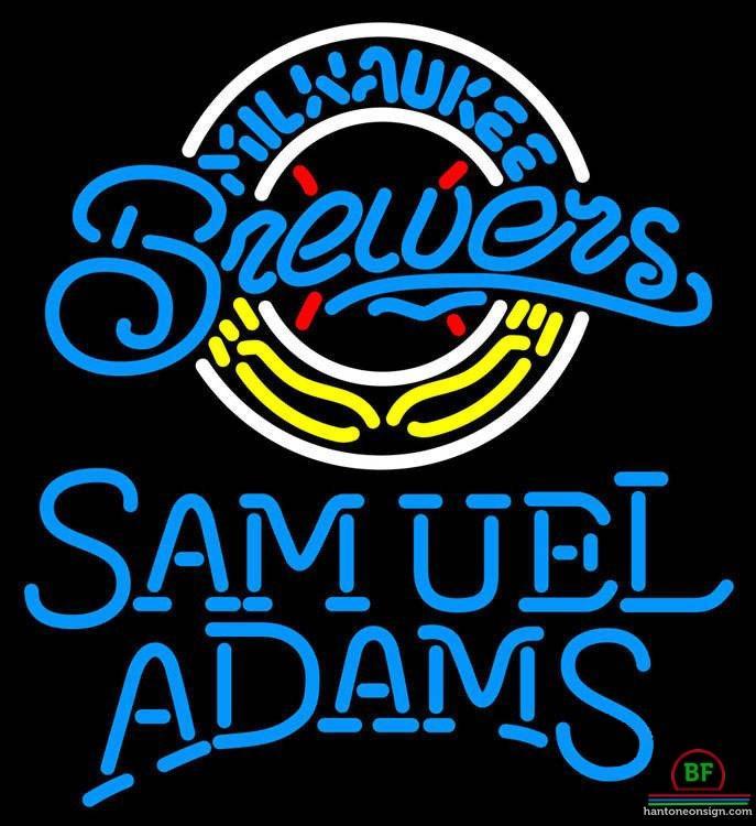 Custom Samuel Adams Milwaukee Brewers Neon Sign MLB Teams Neon Light