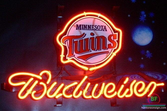 Custom Budweiser Minnesota Twins Neon Sign MLB Teams Neon Light