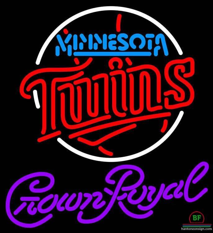 Custom Crown Royal Minnesota Twins Neon Sign MLB Teams Neon Light