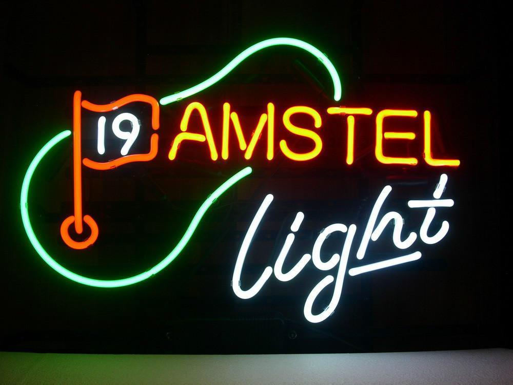 Custom Amstel 19Th Hole Golf Neon Sign
