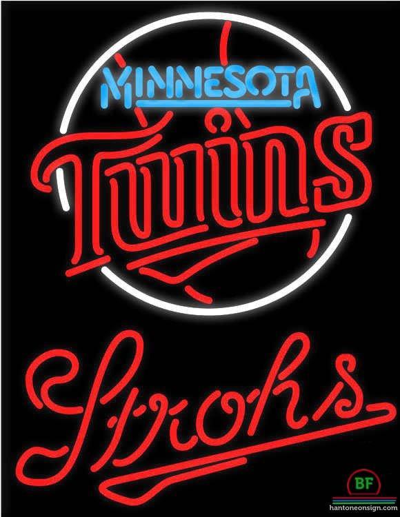 Custom Strohs Minnesota Twins Neon Sign MLB Teams Neon Light