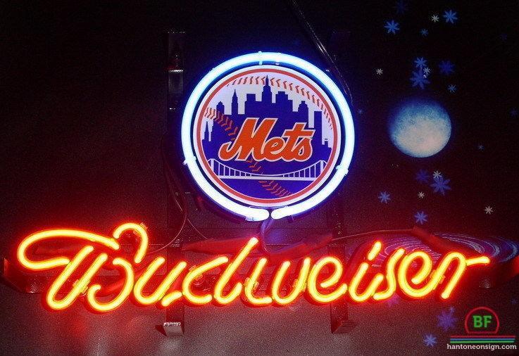 Custom Budweiser New York Mets Neon Sign MLB Teams Neon Light
