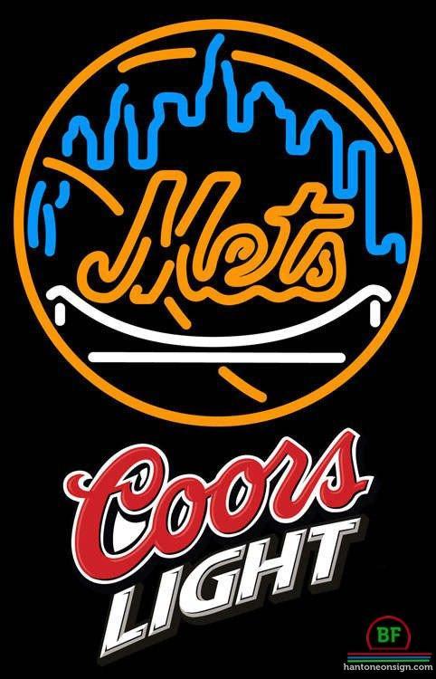 Custom Coors Light New York Mets Neon Sign MLB Teams Neon Light