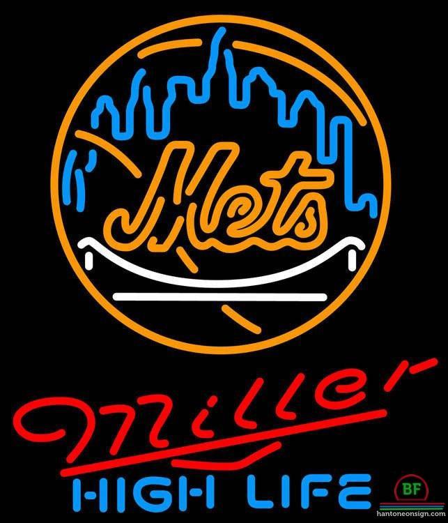 Custom Miller High Life New York Mets Neon Sign MLB Teams Neon Light