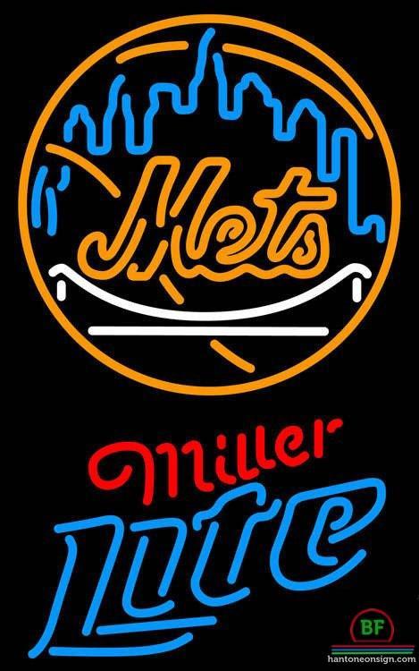 Custom Miller Lite New York Mets Neon Sign MLB Teams Neon Light