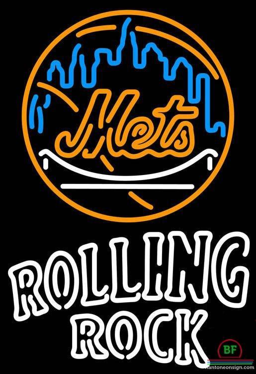 Custom Rolling Rock New York Mets Neon Sign MLB Teams Neon Light