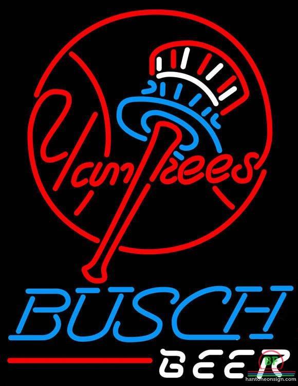 Custom Busch Beer New York yankees Neon Sign MLB Teams Neon Light