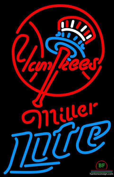 Custom Miller Lite New York yankees Neon Sign MLB Teams Neon Light