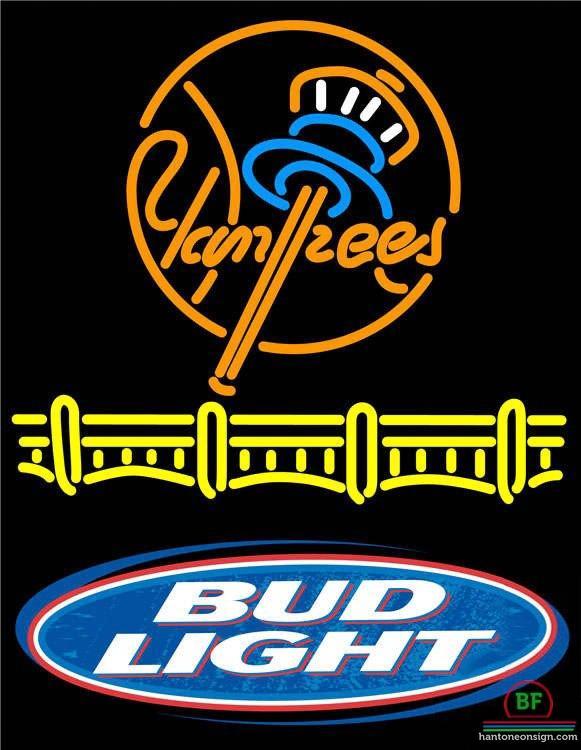 Custom Bud Light New York yankees Neon Sign MLB Teams Neon Light