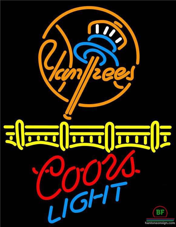 Custom Coors Light New York yankees Neon Sign MLB Teams Neon Light
