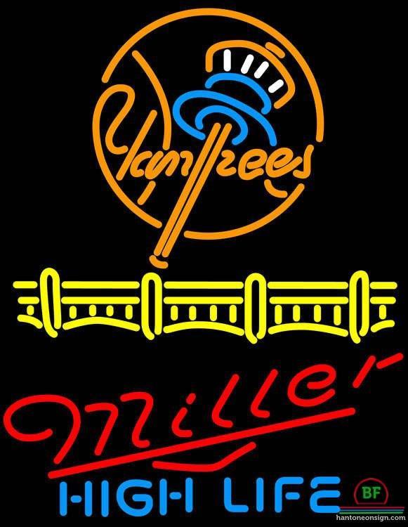 Custom Miller High Life New York yankees Neon Sign MLB Teams Neon Light