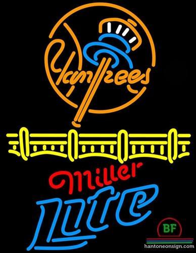 Custom Miller Lite New York yankees Neon Sign MLB Teams Neon Light