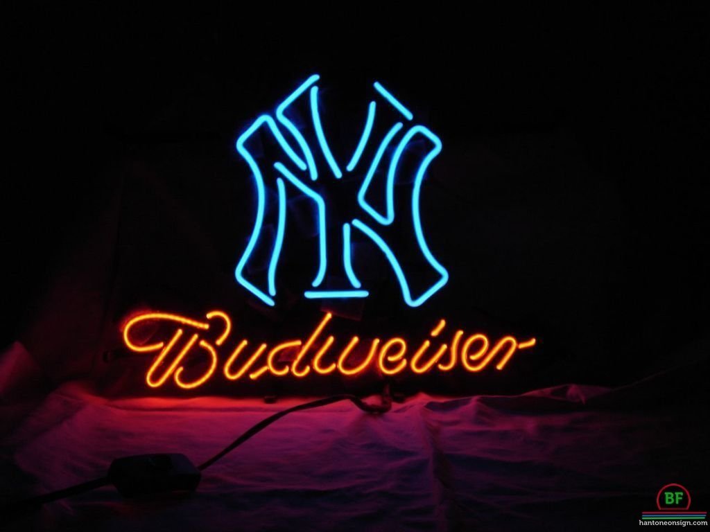 Custom Budweiser New York yankees Neon Sign MLB Teams Neon Light
