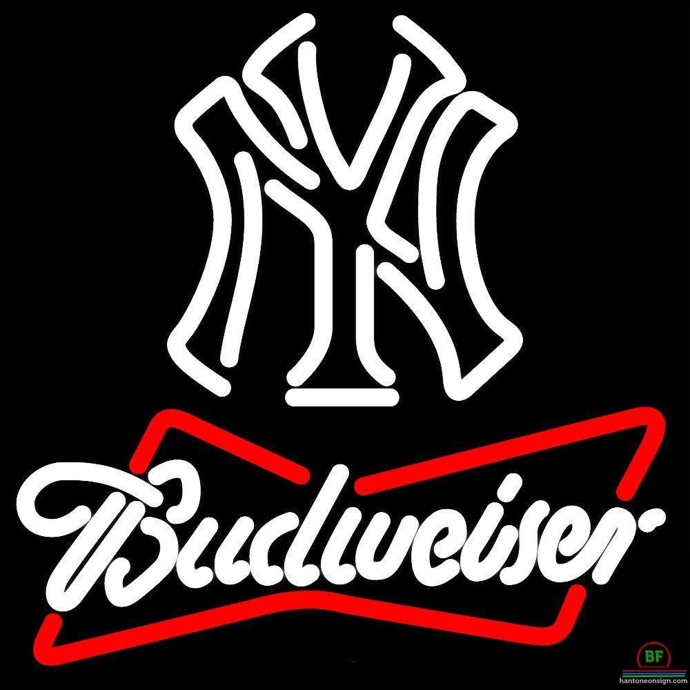 Custom Budweiser New York yankees Neon Sign MLB Teams Neon Light