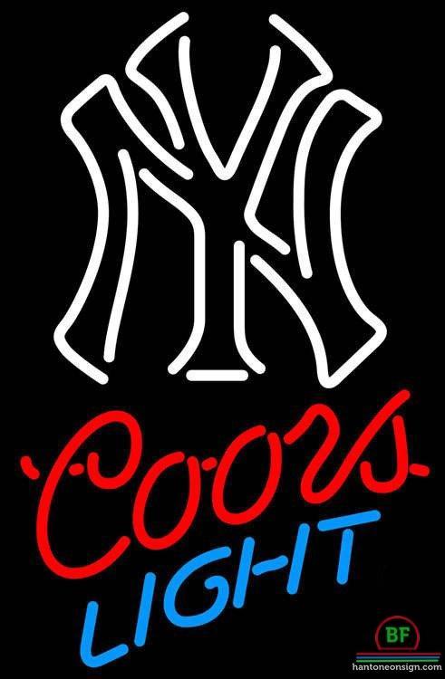 Custom Coors Light New York yankees Neon Sign MLB Teams Neon Light