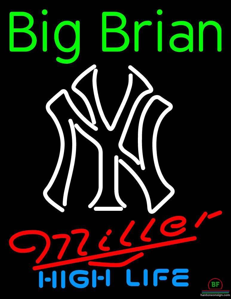 Custom Miller High Life New York yankees Neon Sign MLB Teams Neon Light