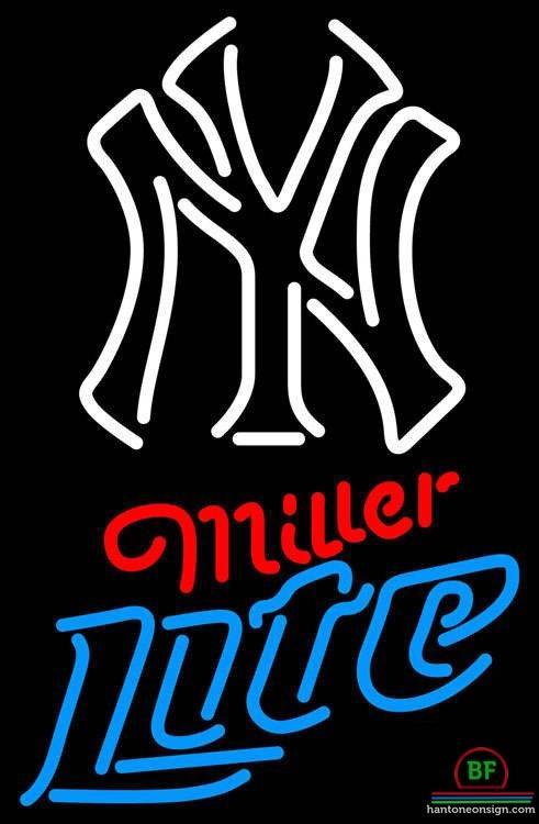 Custom Miller Lite New York yankees Neon Sign MLB Teams Neon Light