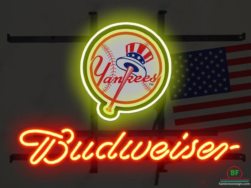 Custom Budweiser New York yankees Neon Sign MLB Teams Neon Light