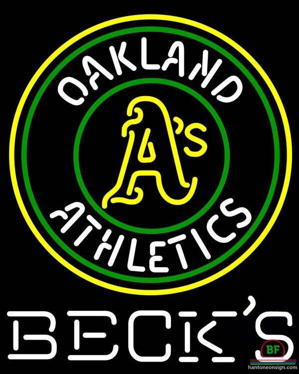 Custom Becks Oakland_Athletics Neon Sign MLB Teams Neon Light