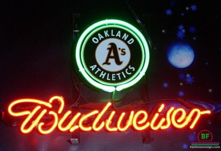 Custom Budweiser Oakland_Athletics Neon Sign MLB Teams Neon Light