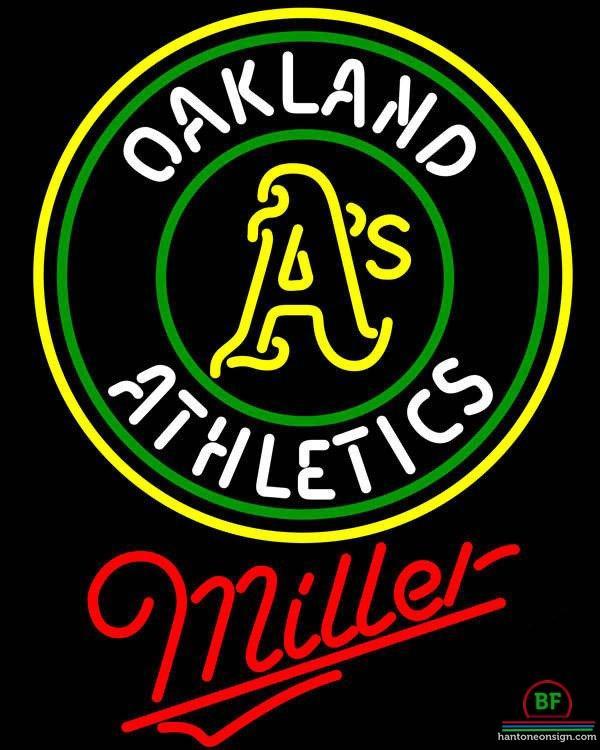 Custom Miller Oakland_Athletics Neon Sign MLB Teams Neon Light