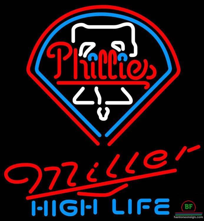 Custom Miller High Life Philadelphia Phillies Neon Sign MLB Teams Neon Light