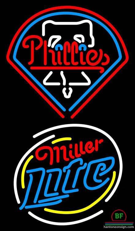 Custom Miller Lite Philadelphia Phillies Neon Sign MLB Teams Neon Light