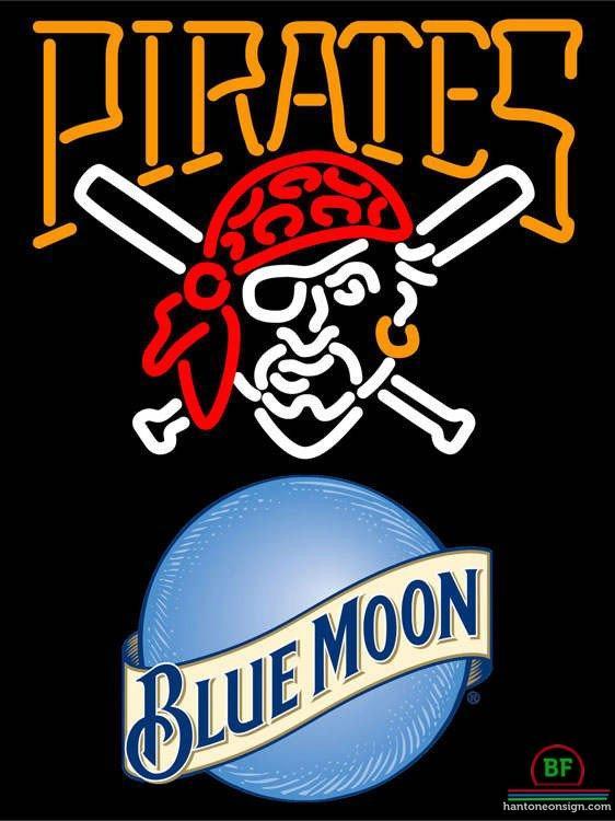 Custom Blue Moon Pittsburgh Pirates Neon Sign MLB Teams Neon Light