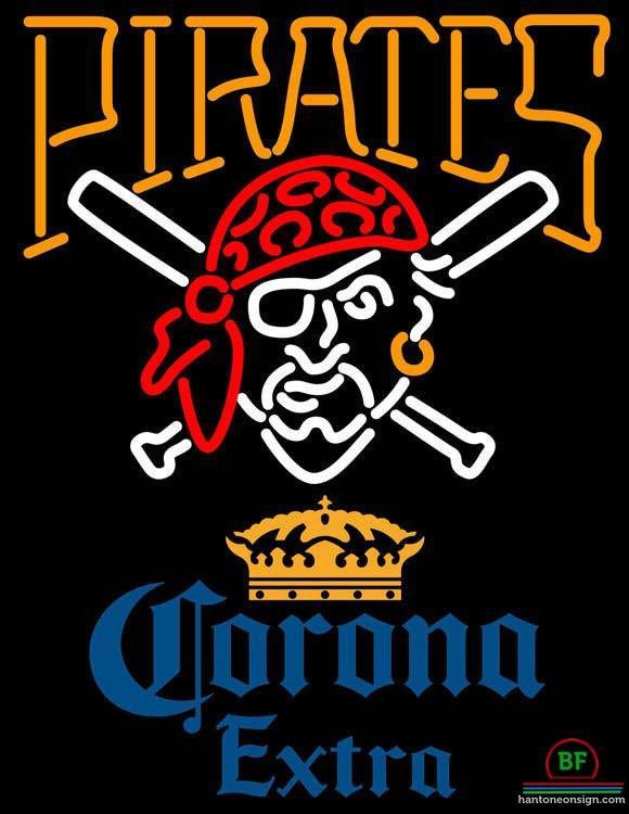Custom Corona Extra Pittsburgh Pirates Neon Sign MLB Teams Neon Light