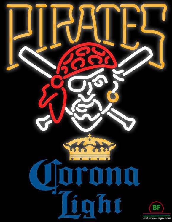 Custom Corona Light Pittsburgh Pirates Neon Sign MLB Teams Neon Light