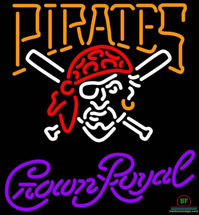 Custom Crown Royal Pittsburgh Pirates Neon Sign MLB Teams Neon Light