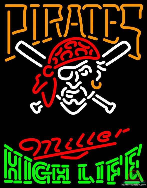 Custom Miller High Life Pittsburgh Pirates Neon Sign MLB Teams Neon Light