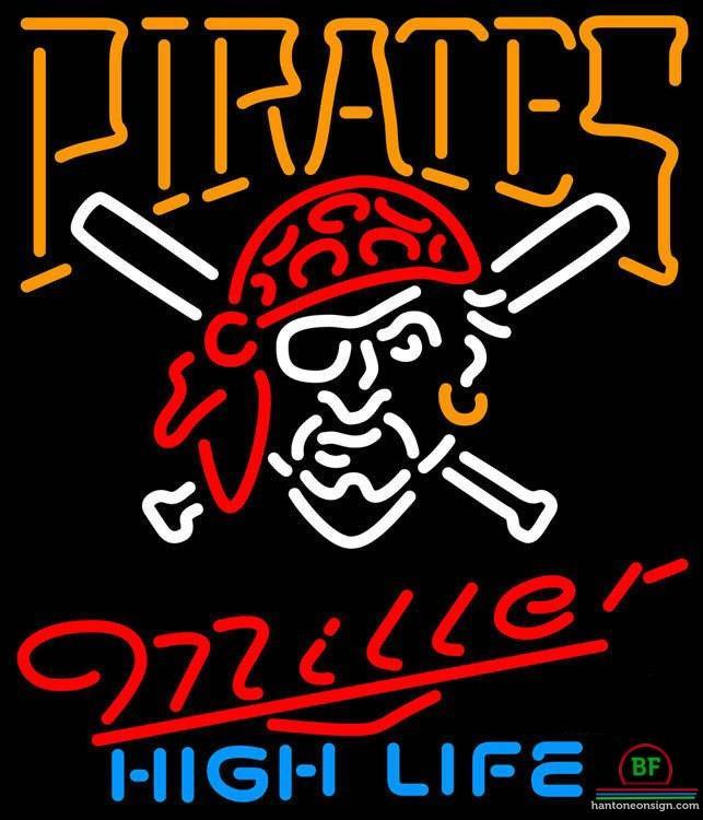 Custom Miller High Life Pittsburgh Pirates Neon Sign MLB Teams Neon Light