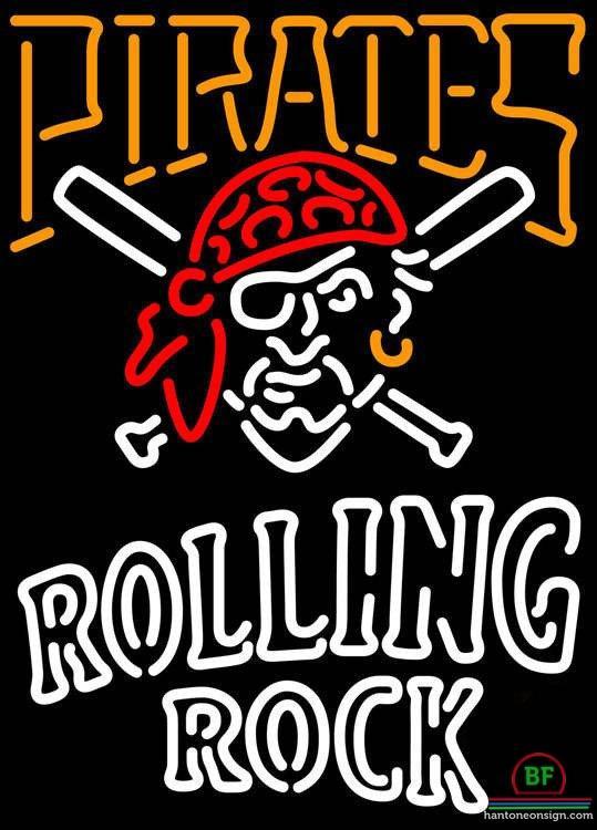 Custom Rolling Rock Pittsburgh Pirates Neon Sign MLB Teams Neon Light