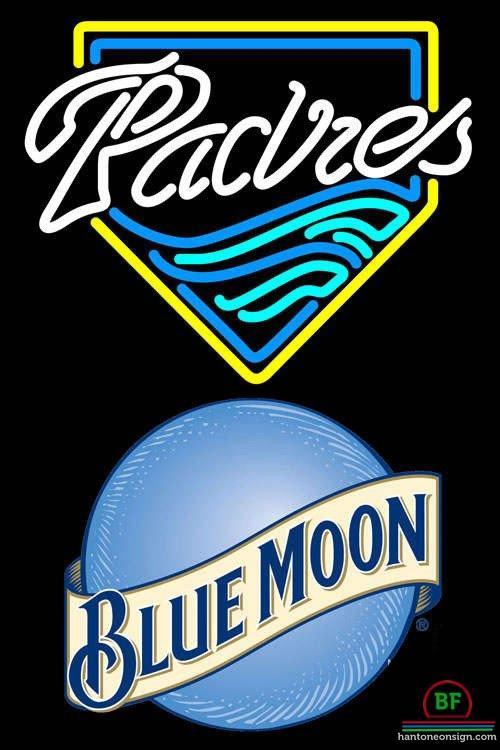 Custom Blue Moon San Diego Padres Neon Sign MLB Teams Neon Light