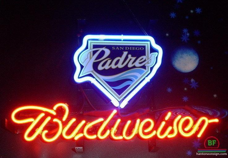 Custom Budweiser San Diego Padres Neon Sign MLB Teams Neon Light